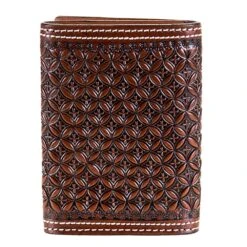Western Fashion Leather Tri-Fold With Lace Detail -HORSE TACK Store H 72T 2