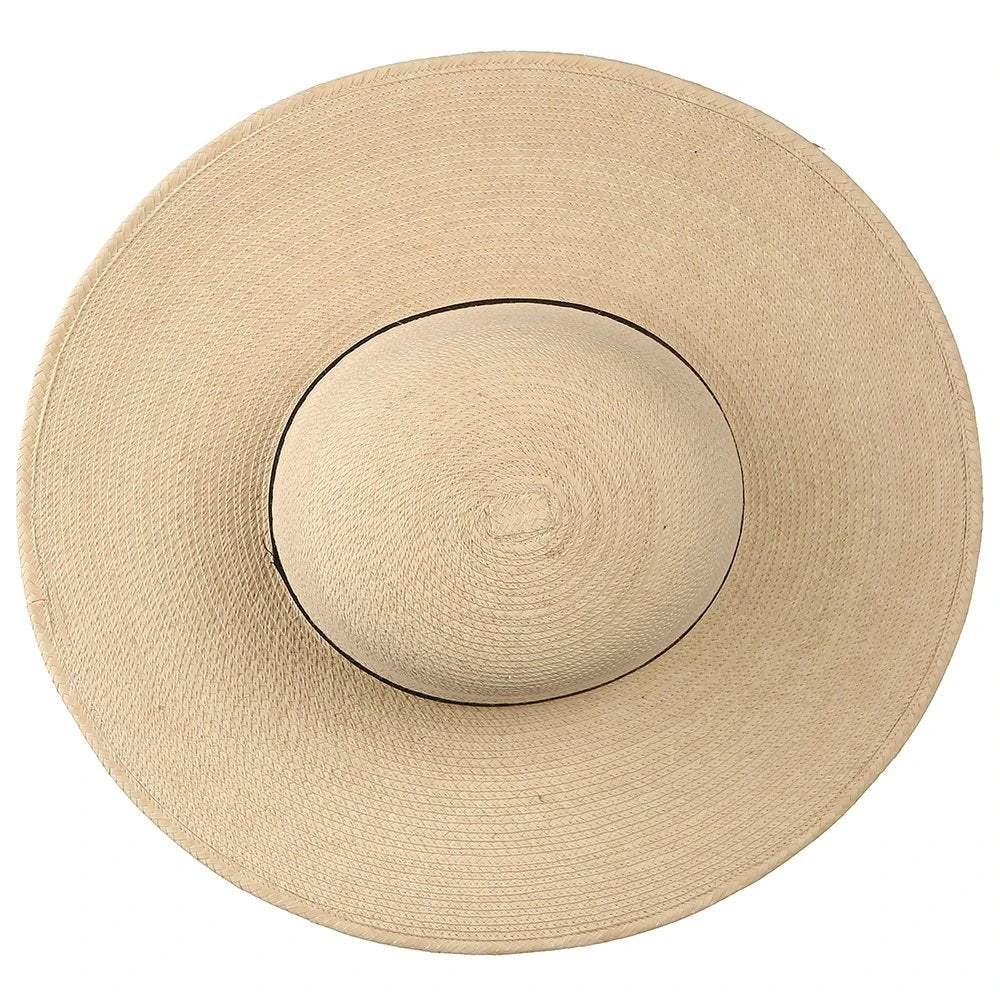 Sunbody Hats 4 1/2in. Brim 5in. Open Crown Palm Leaf Cowboy Hat 5 Sunbody Hats 4 1/2in. Brim 5in. Open Crown Palm Leaf Cowboy Hat - Image 3