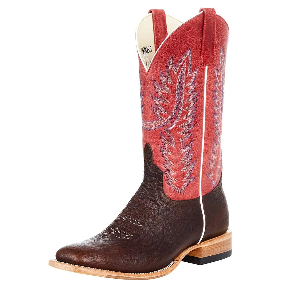 Horsepower Boots Men`s HP Top Hand Brown Shrunken Shoulder 13` Red Sinsation Top Boot 4 Horsepower Boots Men`s HP Top Hand Brown Shrunken Shoulder 13` Red Sinsation Top Boot - Image 2