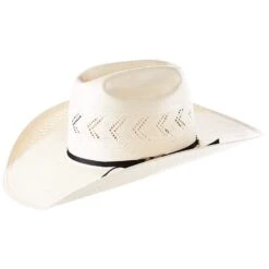 American Hats AHC JC4210 2 Cord Black Band 4 1/4in. Brim Open Crown Straw Cowboy Hat 11 American Hats AHC JC4210 2 Cord Black Band 4 1/4in. Brim Open Crown Straw Cowboy Hat -HORSE TACK Store JC4210S2CBLK42 4
