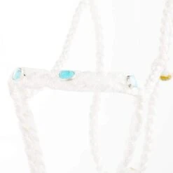 Steadfast Silver Designs Jarett Freeman/ Mule Tape Halter With Genuine Turquoise Stones -HORSE TACK Store JF STEADFAST 3