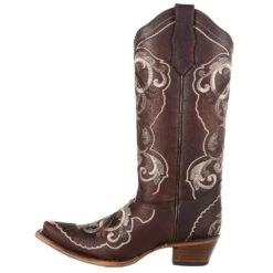 Circle G Womens Brown Multi Embroidered Boot -HORSE TACK Store L5765 3