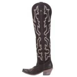 Liberty Black Women's Nobuck Grease Black Tall Boot -HORSE TACK Store LB 712989A 2