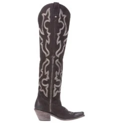 Liberty Black Women's Nobuck Grease Black Tall Boot -HORSE TACK Store LB 712989A 4