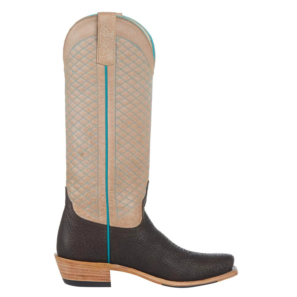 Macie Bean Womens Top Hand Shrunken Grey W/Tan Top Boot 7 Macie Bean Womens Top Hand Shrunken Grey W/Tan Top Boot - Image 5