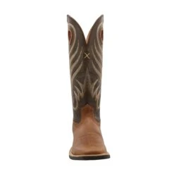 Twisted X Men's Buckaroo Buff Tan Vamp And Burnt Olive Shaft Cowboy Boot 10 Twisted X Men's Buckaroo Buff Tan Vamp And Burnt Olive Shaft Cowboy Boot -HORSE TACK Store MBK0035 04