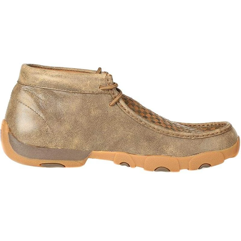 Twisted X Men's Bomber/Tan Patchwork Driving Mocs 7 Twisted X Men's Bomber/Tan Patchwork Driving Mocs - Image 5