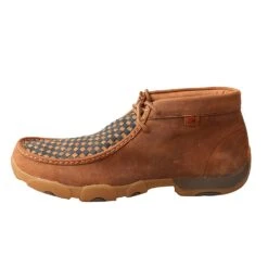 Twisted X Men's Midnight/Tan Patchwork Driving Moc -HORSE TACK Store MDM0057 2