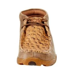 Twisted X Men`s Bomber Tan Full Quill Ostrich Driving Moc Chukka -HORSE TACK Store MDM0088 2