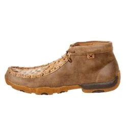 Twisted X Men`s Bomber Tan Full Quill Ostrich Driving Moc Chukka -HORSE TACK Store MDM0088 3