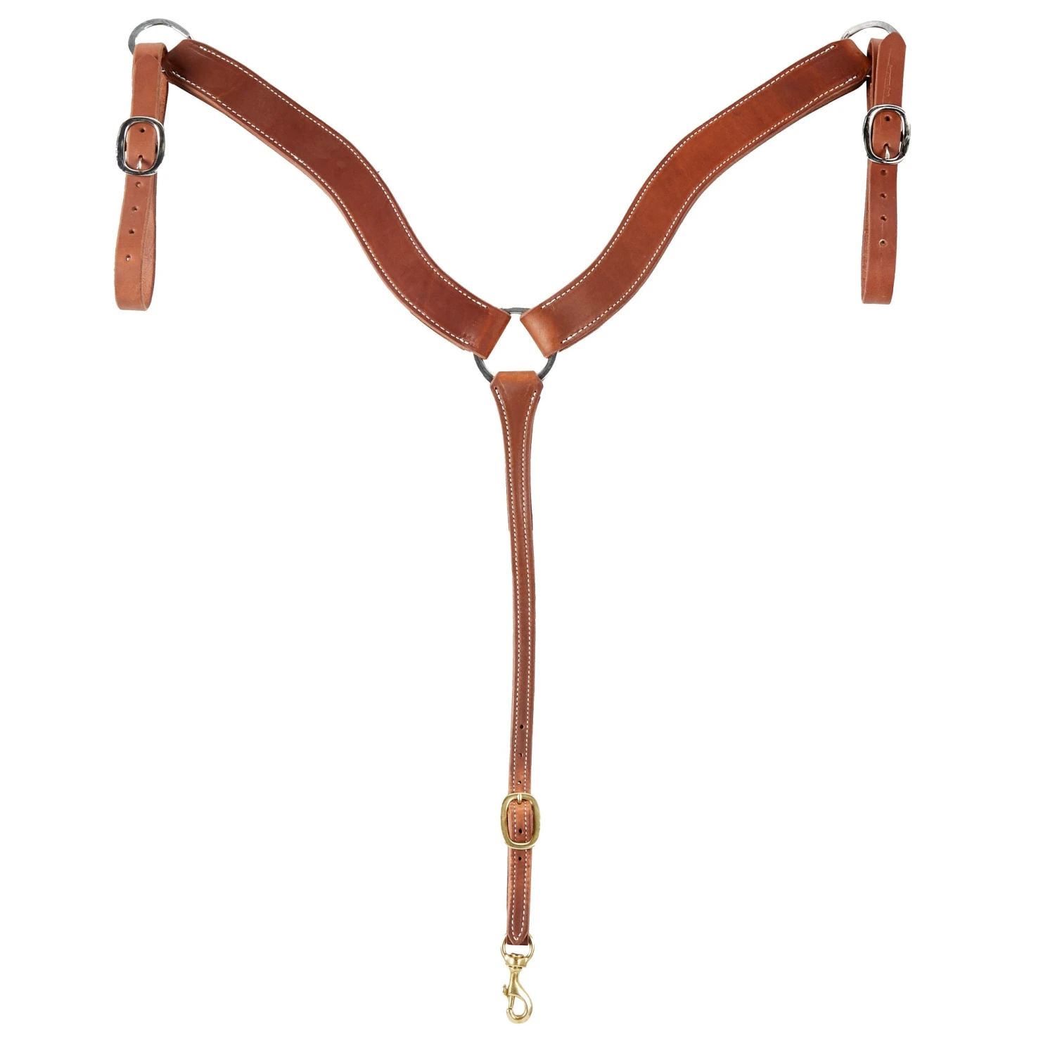 Cowperson Tack 2in. Oiled Harness Leather Contoured Breast Collar 4 Cowperson Tack 2in. Oiled Harness Leather Contoured Breast Collar - Image 2
