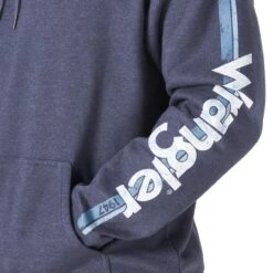 Wrangler Men's Navy Arm Logo Hooded Sweatshirt -HORSE TACK Store MH4321N 3