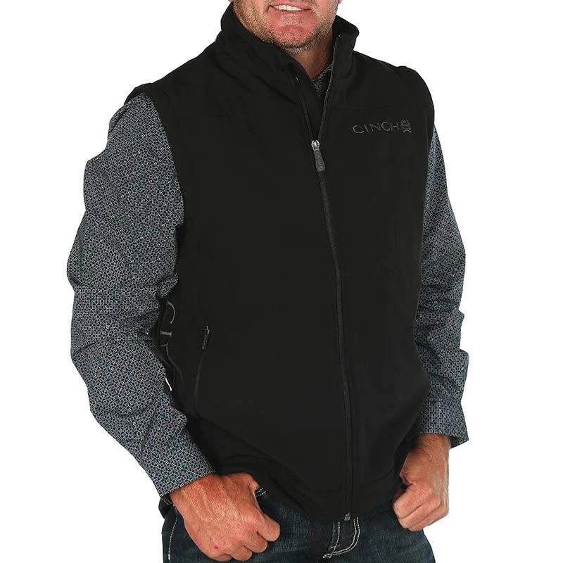 Cinch Men's Black Bonded Vest 4 Cinch Men's Black Bonded Vest - Image 2