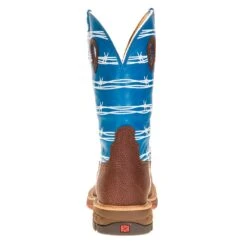 Twisted X Men's Burgandy 12in. Sky Blue Top Cell Stretch Soft Toe Work Boot 10 Twisted X Men's Burgandy 12in. Sky Blue Top Cell Stretch Soft Toe Work Boot -HORSE TACK Store MXB0001 3
