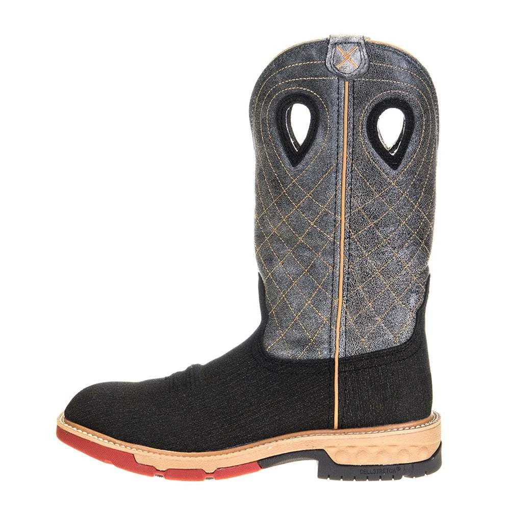 Twisted X Men's Rubberized Brown 12in. Grey CellStretch Alloy Toe Work Boots 5 Twisted X Men's Rubberized Brown 12in. Grey CellStretch Alloy Toe Work Boots - Image 3