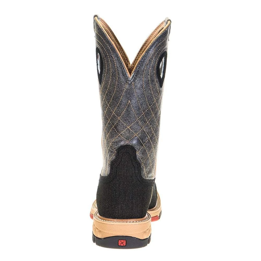 Twisted X Men's Rubberized Brown 12in. Grey CellStretch Alloy Toe Work Boots 6 Twisted X Men's Rubberized Brown 12in. Grey CellStretch Alloy Toe Work Boots - Image 4