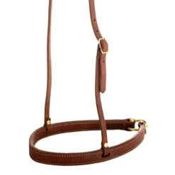NRS 1in Oiled Harness Noseband W/ Hanger -HORSE TACK Store NB324 O 1