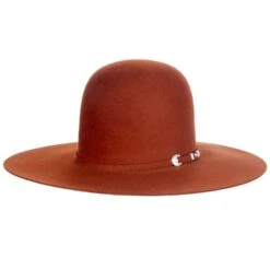 Resistol 6X Rust Midnight 4 1/4in. Brim Open Crown Felt Hat 8 Resistol 6X Rust Midnight 4 1/4in. Brim Open Crown Felt Hat -HORSE TACK Store RFMDNT 1642RU 1