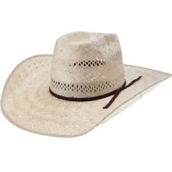 Rodeo King Rami Open Crown 4-1/2in. Brim Straw Cowboy Hat 7 Rodeo King Rami Open Crown 4-1/2in. Brim Straw Cowboy Hat -HORSE TACK Store RK206 creased