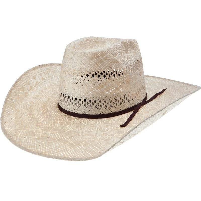 Rodeo King Rami Open Crown 4-1/2in. Brim Straw Cowboy Hat 5 Rodeo King Rami Open Crown 4-1/2in. Brim Straw Cowboy Hat - Image 3