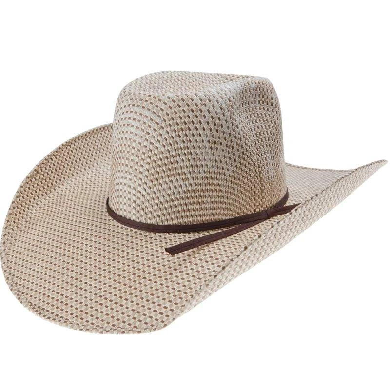 Rodeo King 3 Tone Open Crown 5in. Brim Straw Cowboy Hat 4 Rodeo King 3 Tone Open Crown 5in. Brim Straw Cowboy Hat - Image 2