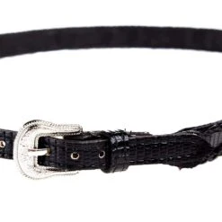 Rodeo King Black Lizard Print With Diamond Concho Hat Band -HORSE TACK Store RK2345 3