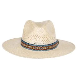 Rodeo King Tracker Jute With Tapestry Band 3 1/in.` Brim Fashion Straw Hat -HORSE TACK Store RK313 1
