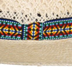 Rodeo King Tracker Jute With Tapestry Band 3 1/in.` Brim Fashion Straw Hat -HORSE TACK Store RK313 3