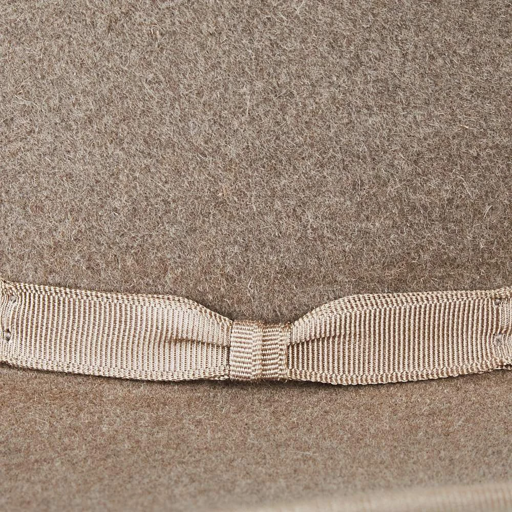 Rodeo King 7X Ash/Natural Bound Edge Open Crown 4-1/2in. Brim Natural Band Felt Cowboy Hat 5 Rodeo King 7X Ash/Natural Bound Edge Open Crown 4-1/2in. Brim Natural Band Felt Cowboy Hat - Image 3