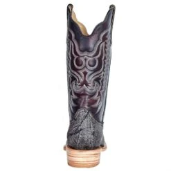 R Watson Boots Men's Smokey Grey Cape Buffalo 13in. Dark Cherry Top Boot -HORSE TACK Store RW7100 1 41
