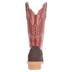 R Watson Boots Men's R Watson Mocha Sueded Gator 13in. Indian Orange Boots -HORSE TACK Store RW9011 1 3