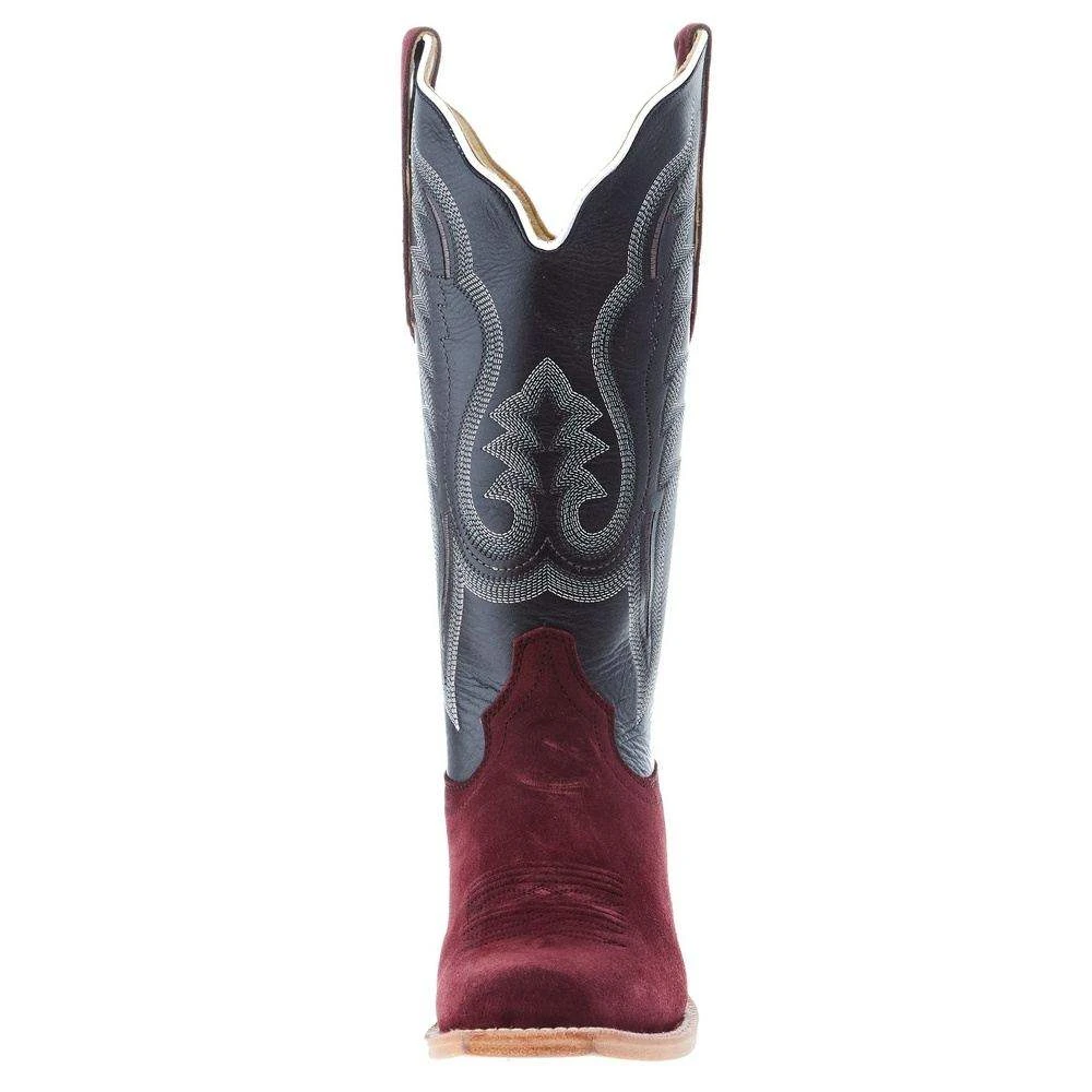R Watson Boots R Women's Rhubarb Rough Out 13 In Top Cowgirl Boot 4 R Watson Boots R Women's Rhubarb Rough Out 13 In Top Cowgirl Boot - Image 2
