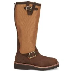 Justin Boots Women's Cottonwood Hickory Brown Square Toe 17in Tall Snake Boot 10 Justin Boots Women's Cottonwood Hickory Brown Square Toe 17in Tall Snake Boot -HORSE TACK Store SN6914 03