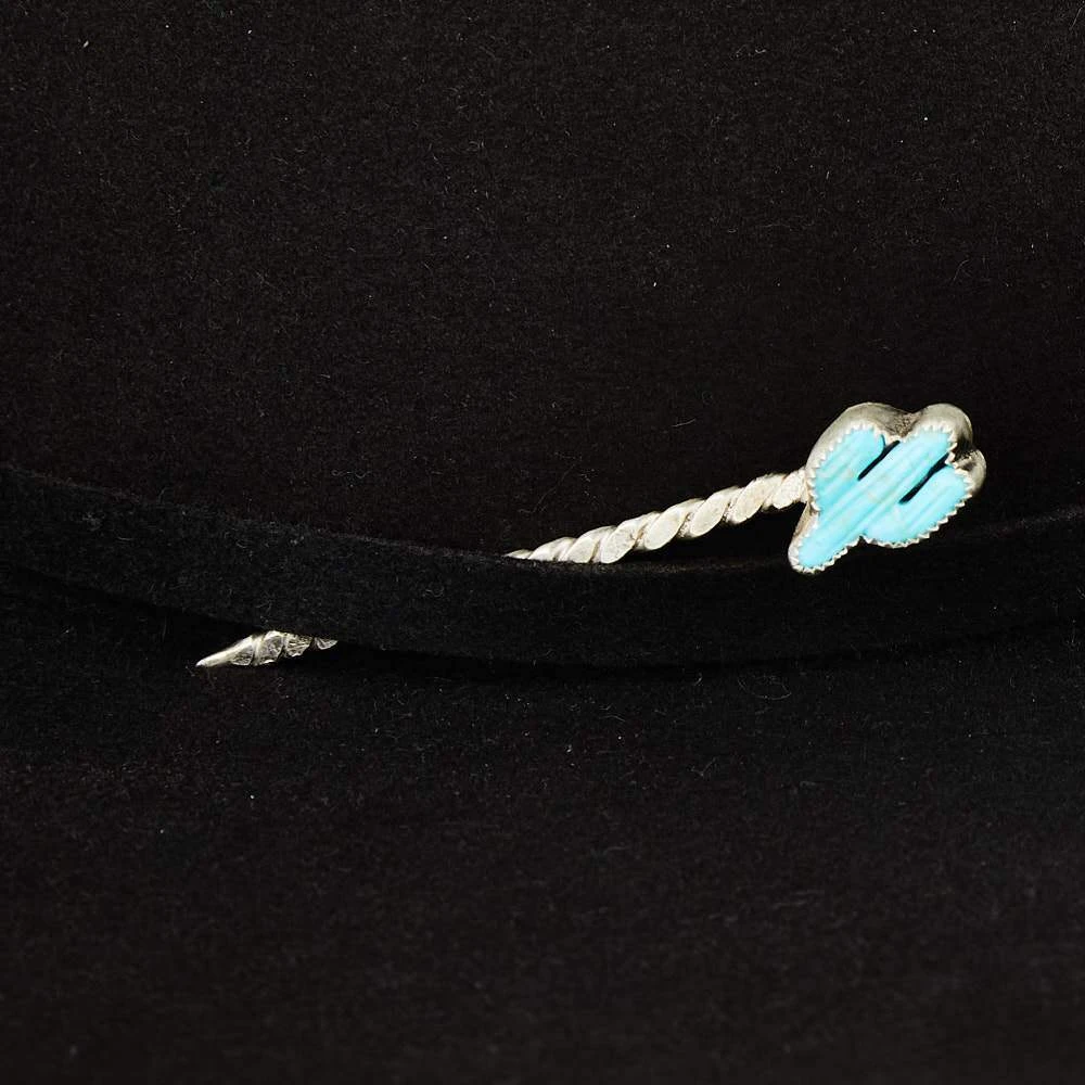 T5 Silver Cacti Turquoise Toothpick And Hat Accessory 5 T5 Silver Cacti Turquoise Toothpick And Hat Accessory - Image 3