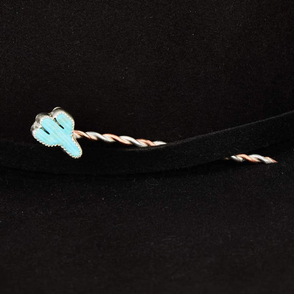 T5 Silver Cacti Turquoise Toothpick And Hat Accessory 6 T5 Silver Cacti Turquoise Toothpick And Hat Accessory - Image 4