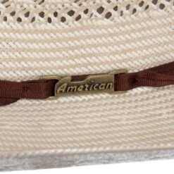 American Hats AHC Tuf Cooper 8810 4 1/4in. Brim Rancher Crease Straw Cowboy Hat -HORSE TACK Store TC8810RC2CCHOC42 3