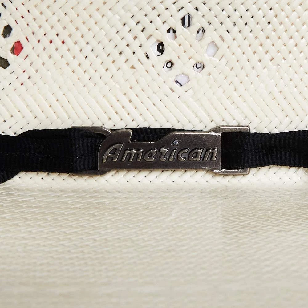 American Hats AHC TC8900 2 Cord Black Band 4 1/4in. Brim Open Crown Straw Cowboy Hat 5 American Hats AHC TC8900 2 Cord Black Band 4 1/4in. Brim Open Crown Straw Cowboy Hat - Image 3