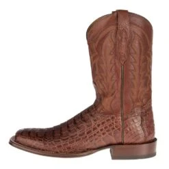 Tony Lama Men's Cognac Horn Back Caiman Square Toe Cowboy Boots -HORSE TACK Store TL5204 2 2df73487 a2fd 4678 8da9 5cb951dae76b