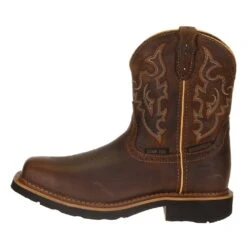 Justin Boot Company Ladies Jalena Maple Tan 8in. Maple Tan Top Water Proof Comp Toe Work Boot 9 Justin Boot Company Ladies Jalena Maple Tan 8in. Maple Tan Top Water Proof Comp Toe Work Boot -HORSE TACK Store WKL9978 3