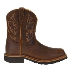 Justin Boot Company Ladies Jalena Maple Tan 8in. Maple Tan Top Water Proof Comp Toe Work Boot 11 Justin Boot Company Ladies Jalena Maple Tan 8in. Maple Tan Top Water Proof Comp Toe Work Boot -HORSE TACK Store WKL9978 5