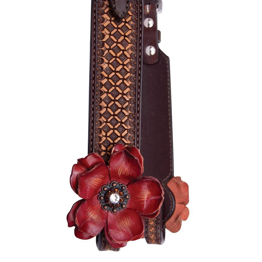 Circle Y Saddlery Sarah Rose Vintage Single Ear Headstall 4 Circle Y Saddlery Sarah Rose Vintage Single Ear Headstall - Image 2