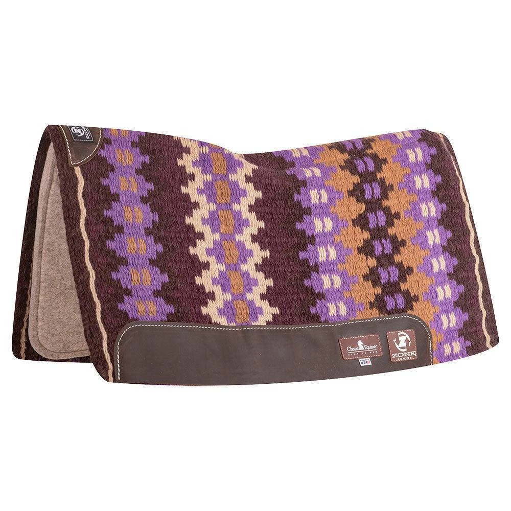 Classic 3/4in Zone Wool Top 32x34 Felt Saddle Pad 4 Classic 3/4in Zone Wool Top 32x34 Felt Saddle Pad - Image 2
